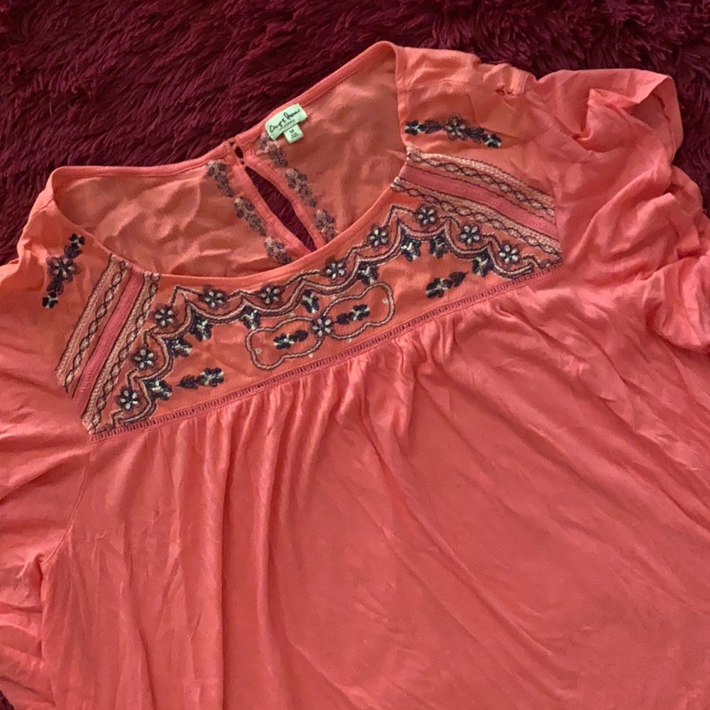 Chip & Pepper floral flowy boho beach top - Picture 2 of 15